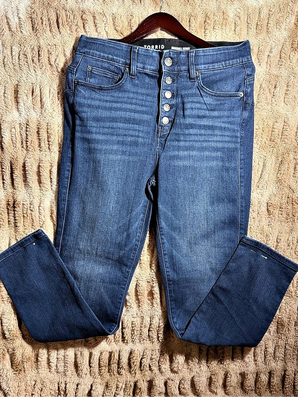 Torrid Bombshell Skinny Premium Stretch Skinny Jeans in Blue Size 10 Regular NWT